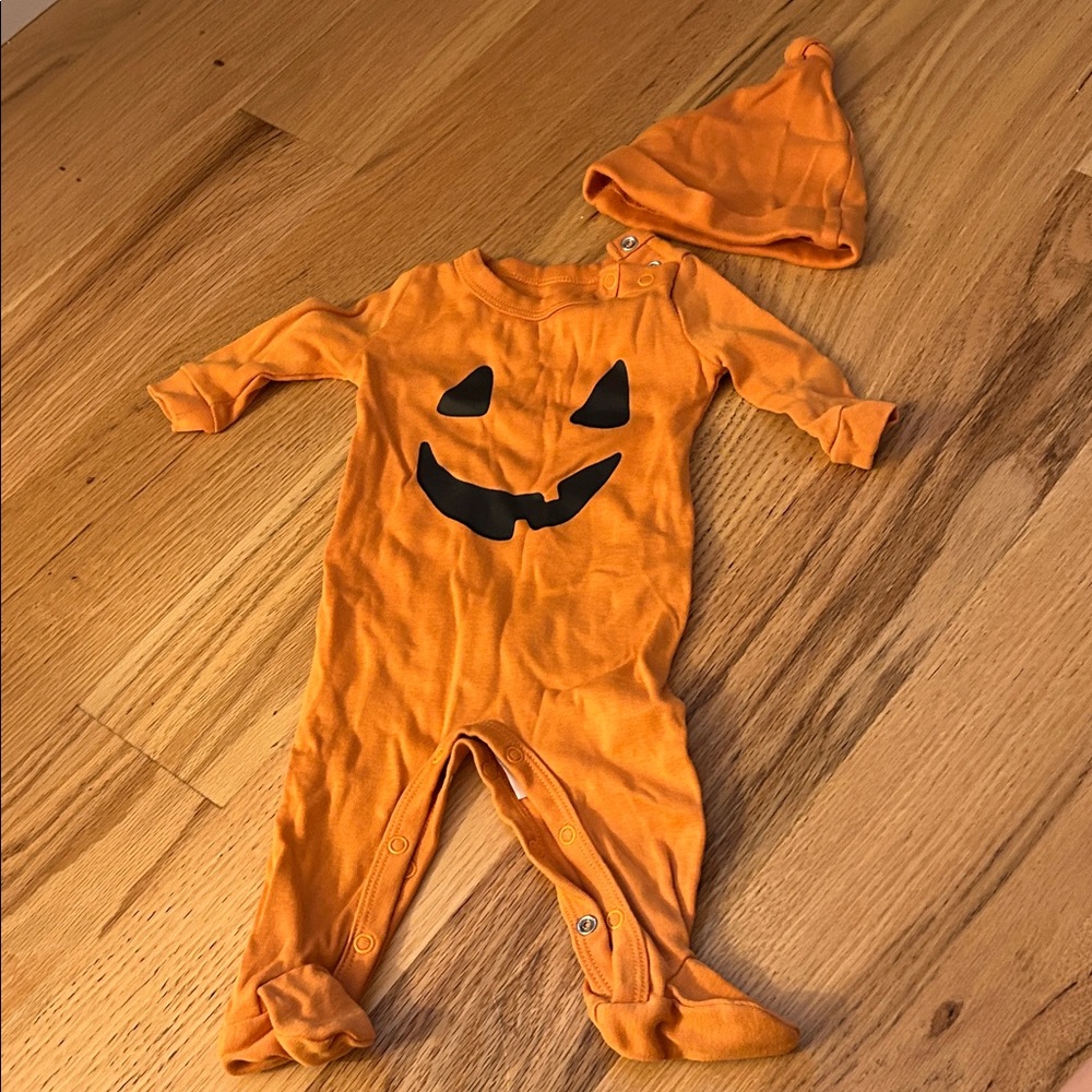 Pottery Barn Kids Pumpkin Kids One Piece